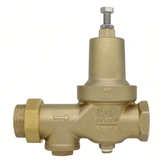 Wilkins 1-625XL3C 1 in Brass Pressure Reducing Valve 15-75 PSI Solder FNPT
