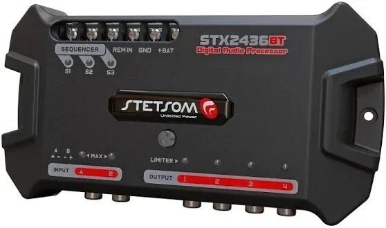 Stetsom STX2436 Digital Audio Processor 2 Channels 4 Way Bluetooth DSP Crossover