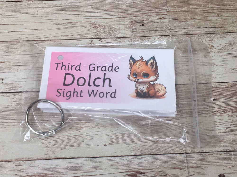 DIY PRINTED / UNCUT  Literacy Learning Resource Dolch Third Grade Sight Word
