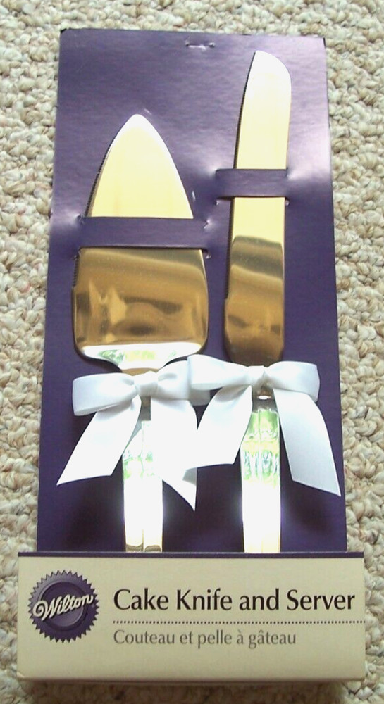 2006 Wilton Brand Cake Server and Knife Set New Open Box