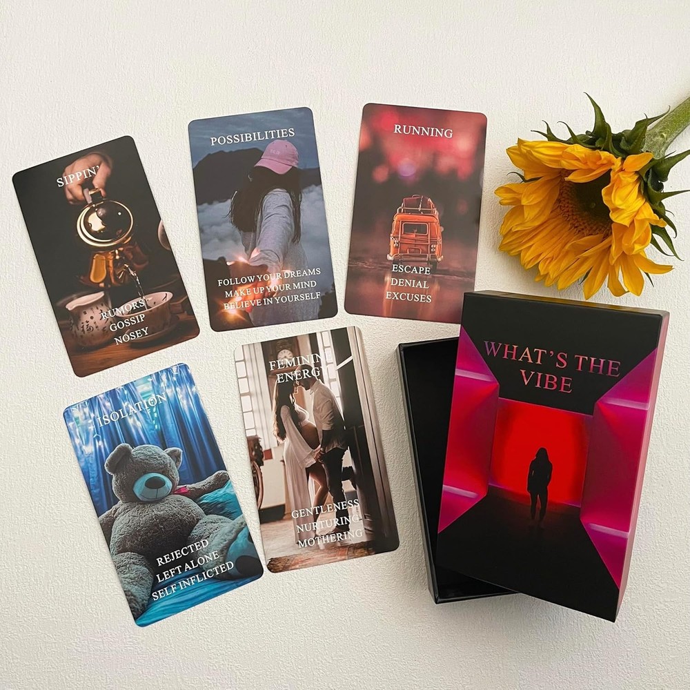 What's The Vibe Oracle Cards Deck, for Beginners, Deck...