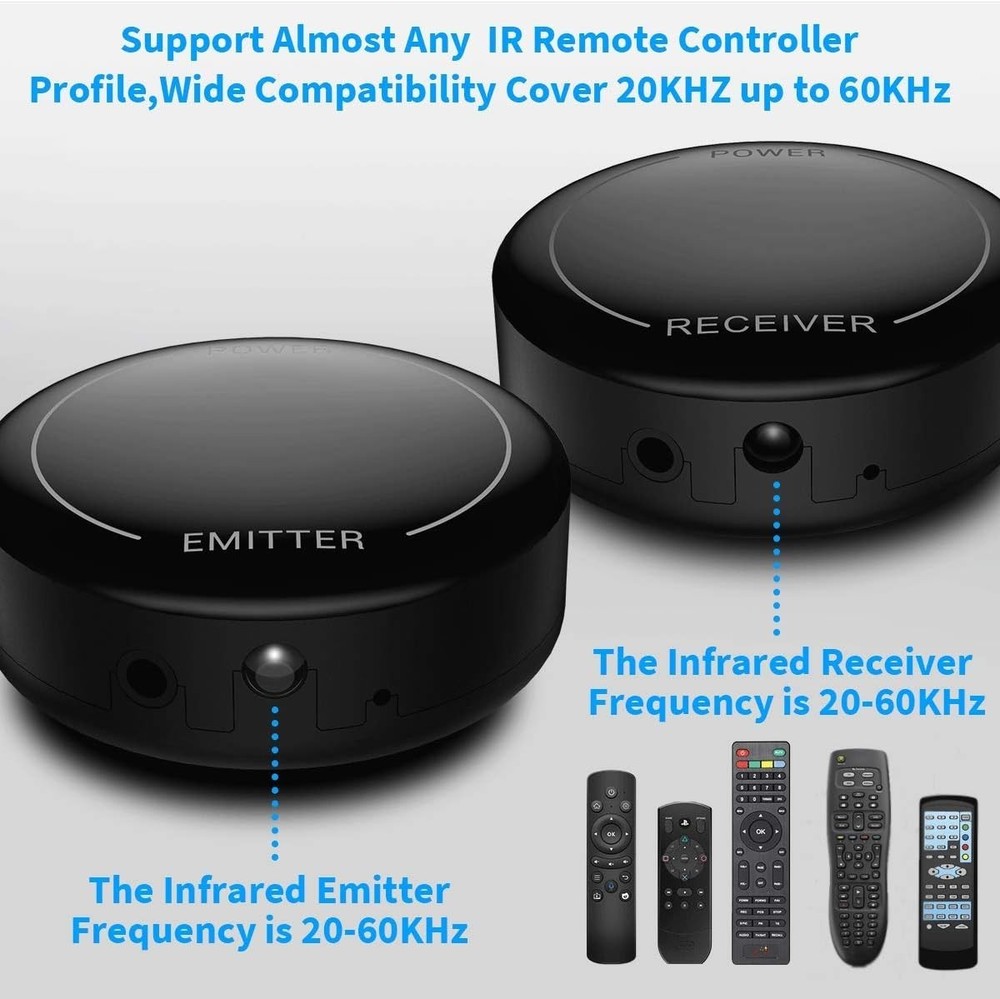 Fourair IR Repeater Kit Wireless Remote Control Extender 700ft Range