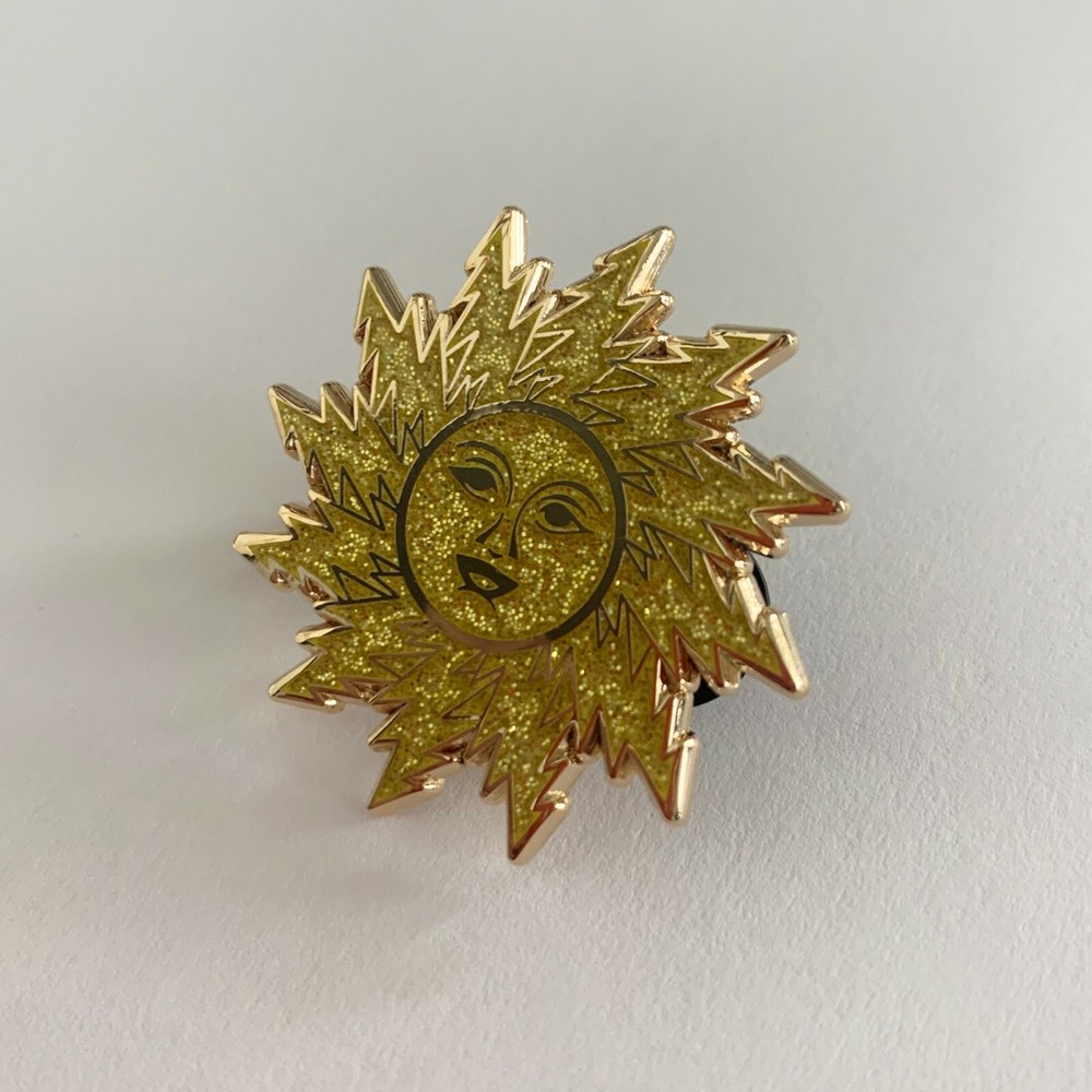 Grateful Dead Orange Sunshine Bolt Pin