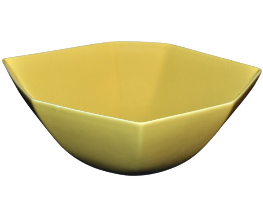 DVF Home Powerstone Tamarind Yellow Medium Serving Bowl 10" Dinnerware New