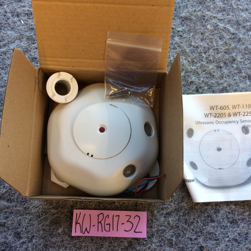 Legrand Wattstopper WT-605 Ultrasonic Ceiling Occupancy Sensor White 24 volt