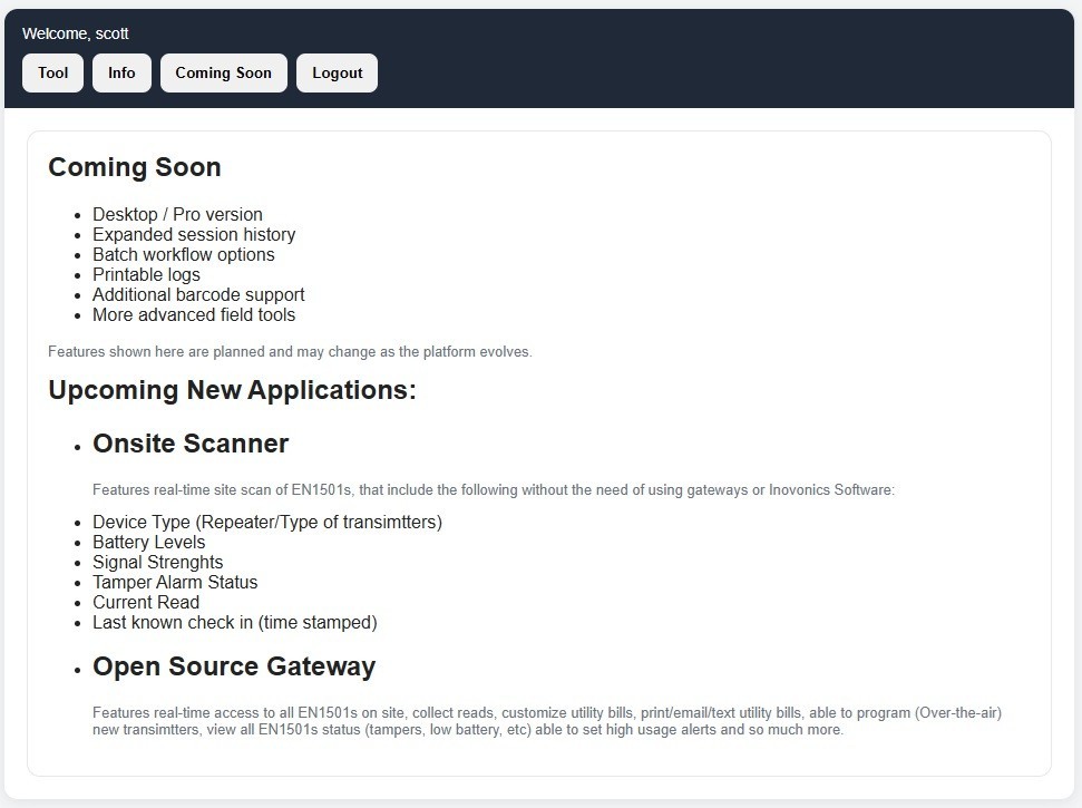 One Inovonics EN1501 Wireless Pulse Transmitter – Includes ID Tool APP