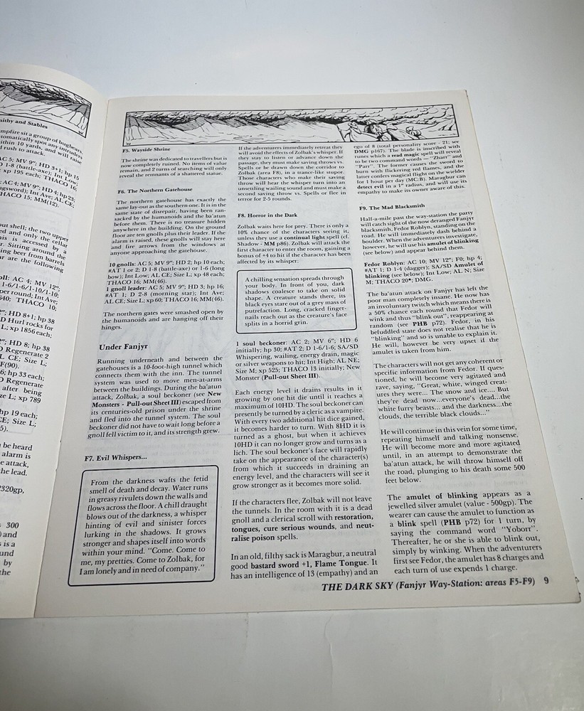 Dark Clouds Gather Advanced Dungeons And Dragons Module UK7 9151 1985 TSR