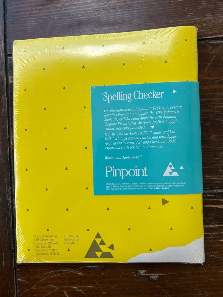 Pinpoint Spelling Checker for Macintosh