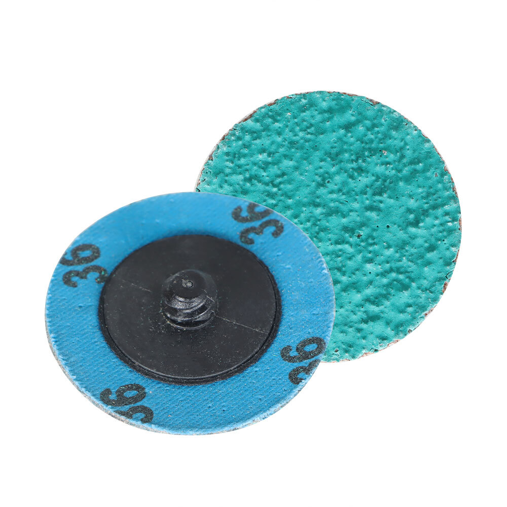 25 Pcs 2" 36 Grit Zirconia + Grind Aid Quick Change Sanding Discs Type