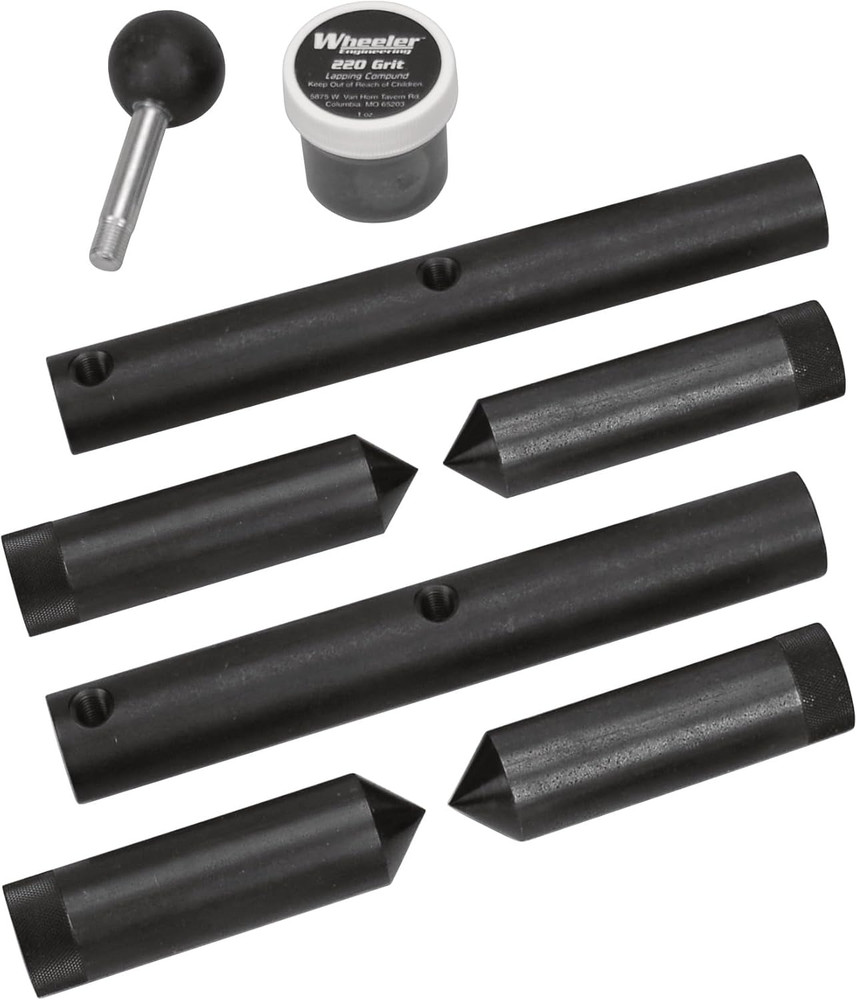 Scope Ring Alignment and Lapping Kit Combo, 1 Inch and 30Mm Lapping Bars, Compou