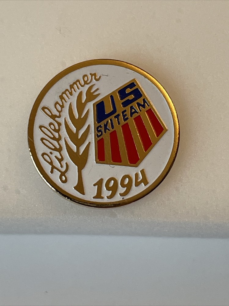 1994 Lillihammer Olympics Pin - US Ski Team Pinback Button