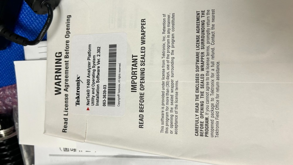 TEKTRONIX Y400 NETTEK ANALYZER