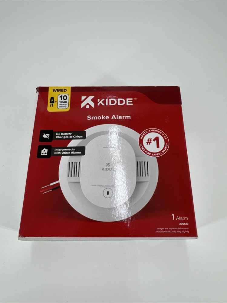 Kidde 20SA10 Smoke Alarm Hardwired Interconnected Detector Sealed Box
