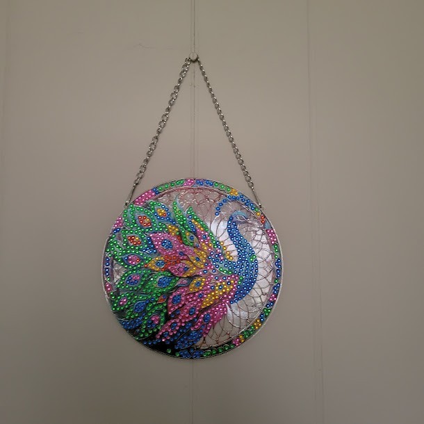 Peacock Diamond Dot Wall Hanging Decoration