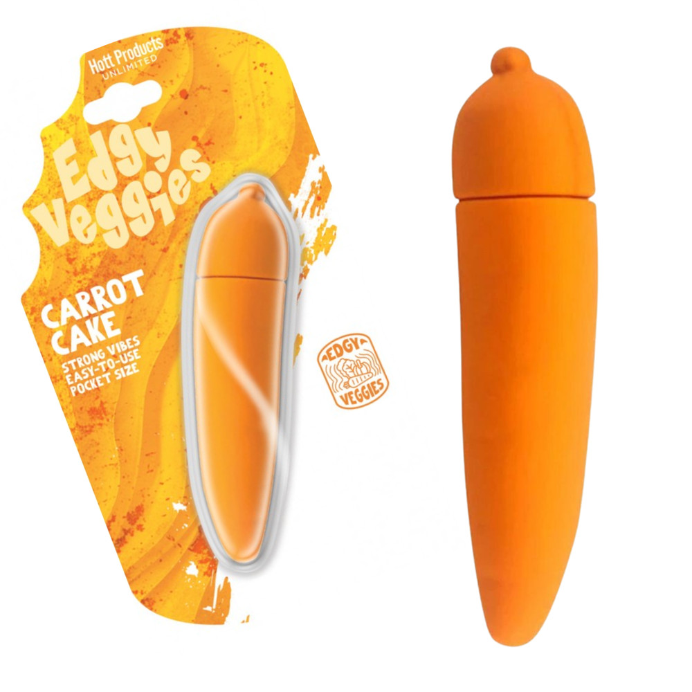 Discreet Carrot-Shaped Vibrator Multi-speed Vibrating Teaser Orgasm Stimulator