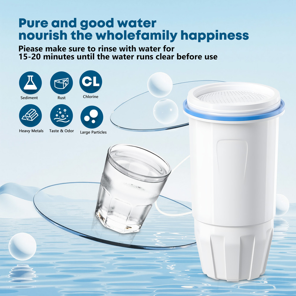 Water Filter Replacement Fit for Zero Pitcher and Dispenser ZR-001 ZR-017 3Pack