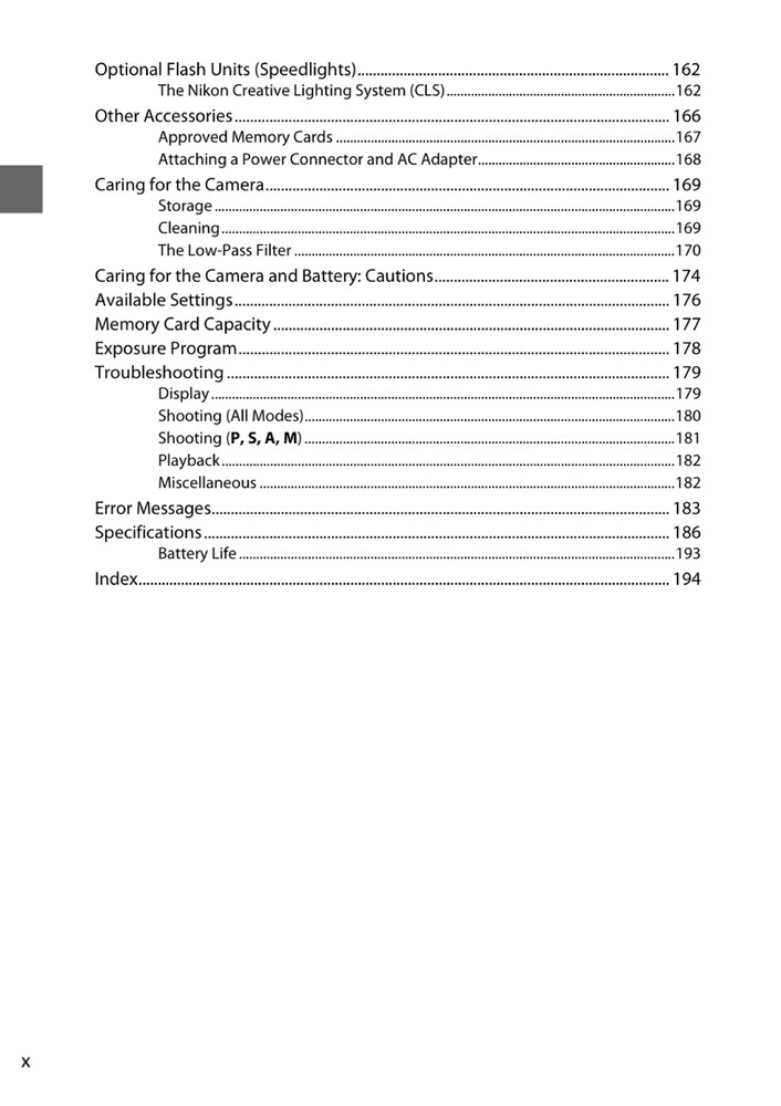 Nikon D3000 — User Reference Manual Guide — 1/2 Size, 5.5" x 8.5" Small Compact