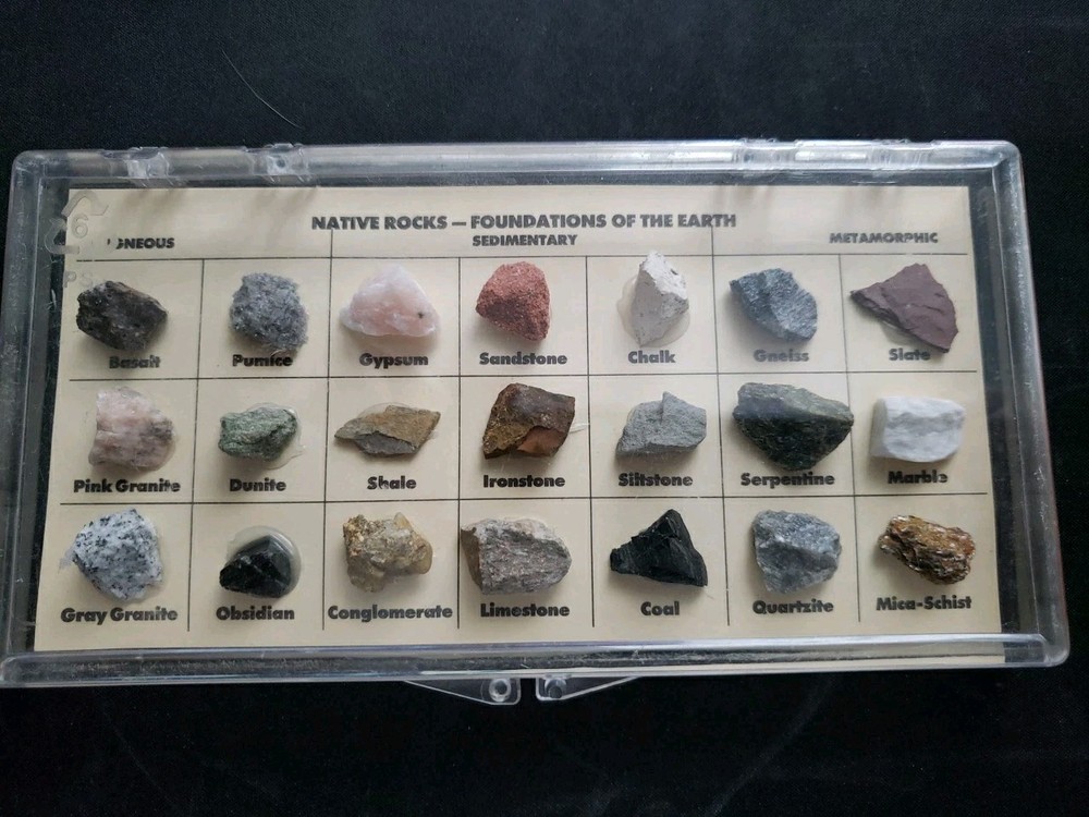 Native Rocks Foundations Of The Earth Plastic Display Case