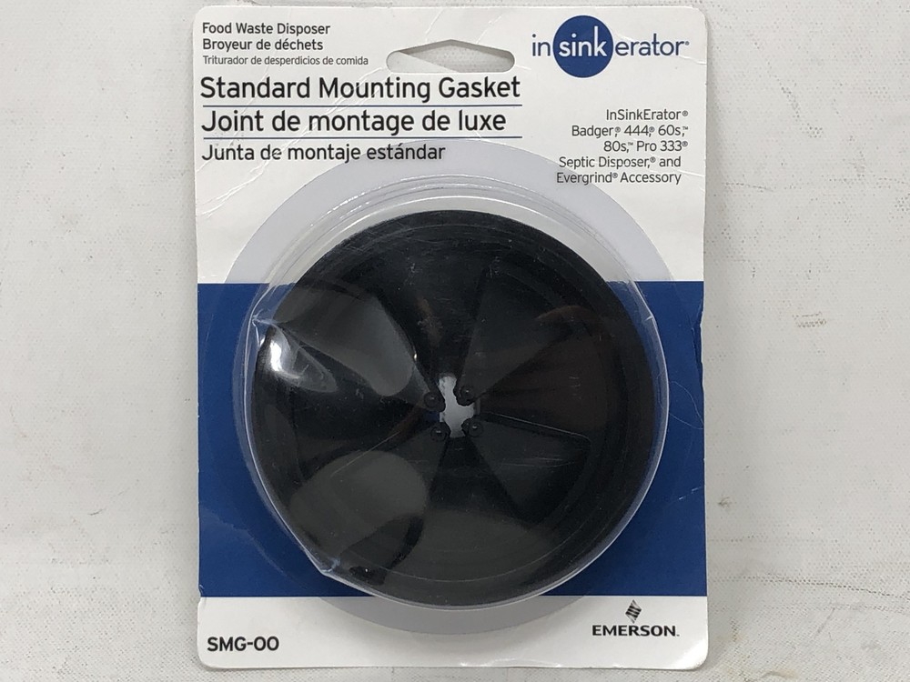 InSinkErator SMG-00 Black Standard Mounting Gasket for Garbage Disposals