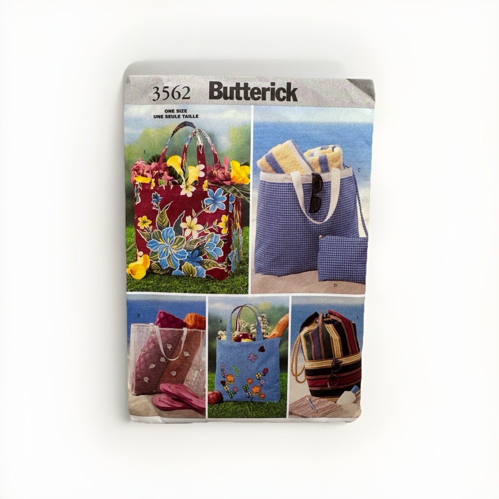 Butterick 3562 Sewing Pattern Beach Bags