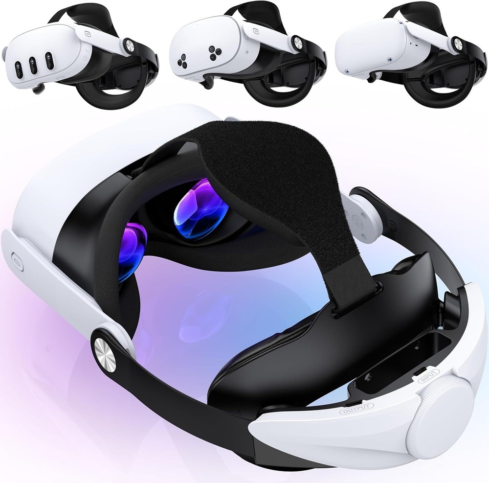 Head Strap For Meta Quest 2/3s/Quest 3 Adjustable VR Headset Strap Accessories