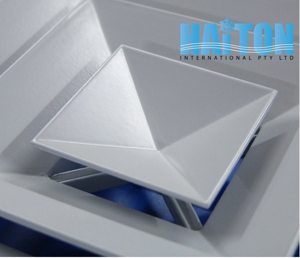 DUCT SQUARE 4 WAY LAY-IN CELILING AIR DIFFUSER WITH ADAPTER Mode:LD4 375x375mm