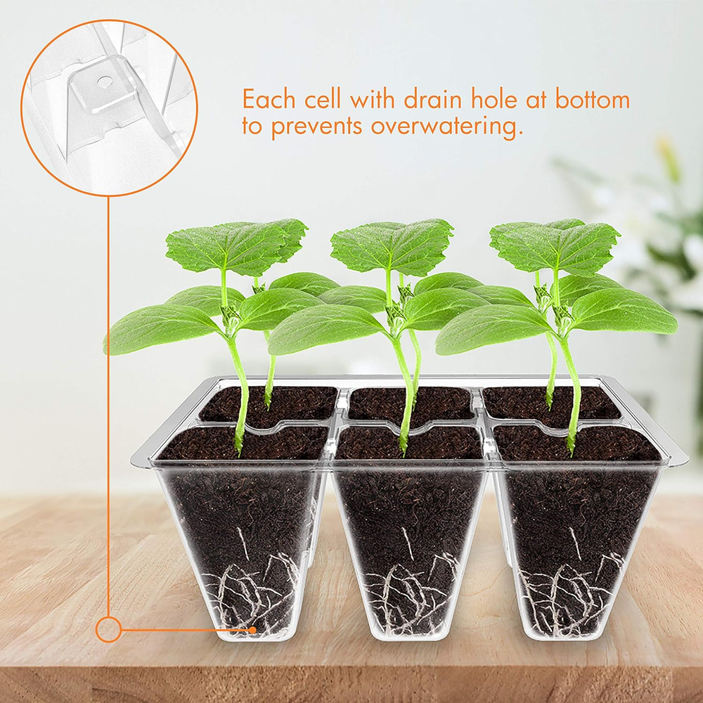 3 Pack Seed Starter Tray Germination Kit, Seed Starter Kit with Adjustable Humid