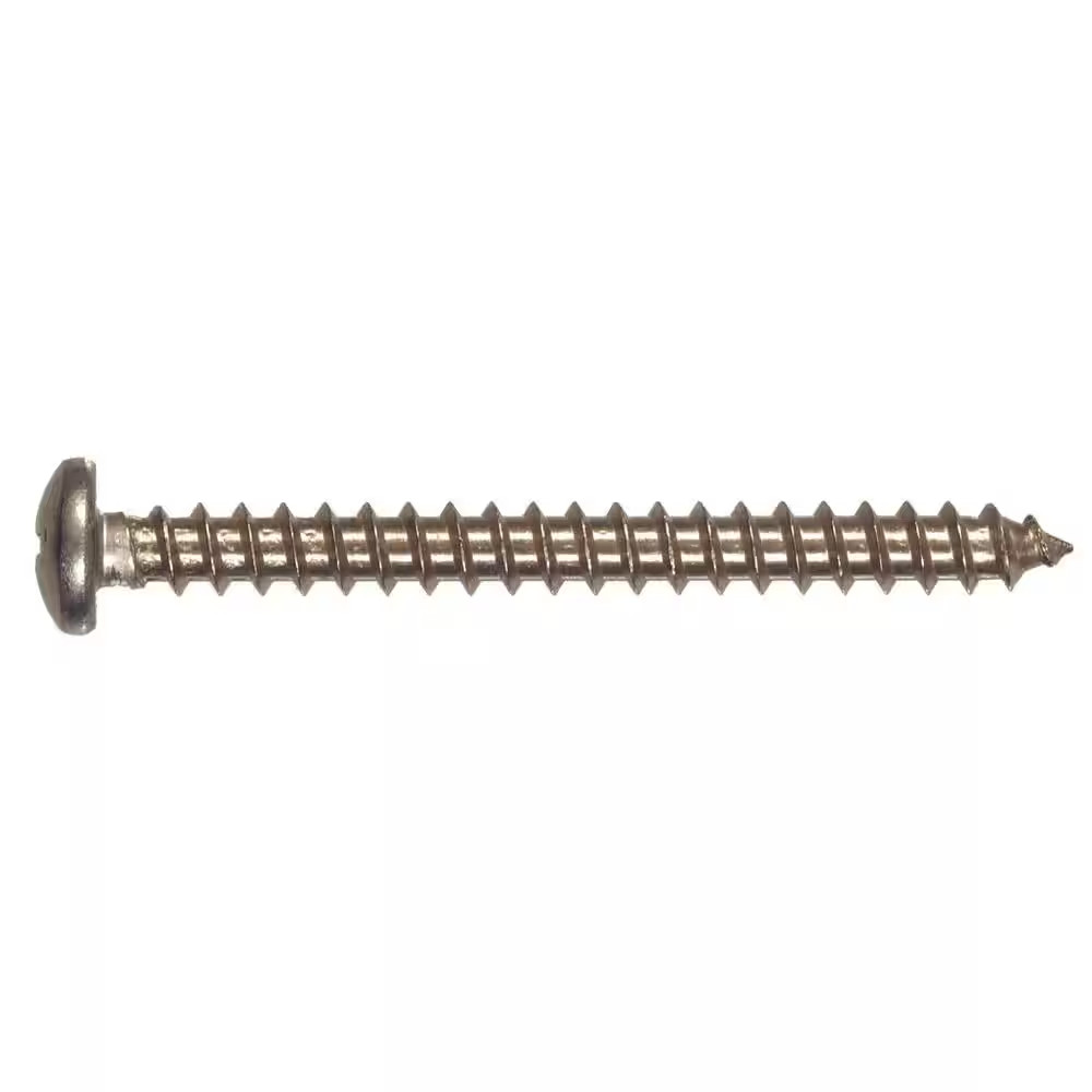 #14 3 In. Phillips Pan-Head Sheet Metal Screws (8-Pack)