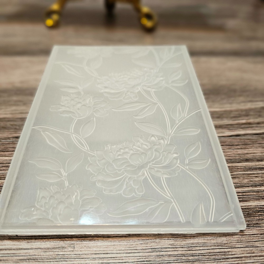 Carnations Embossing Folder New 4.5 x 6.25