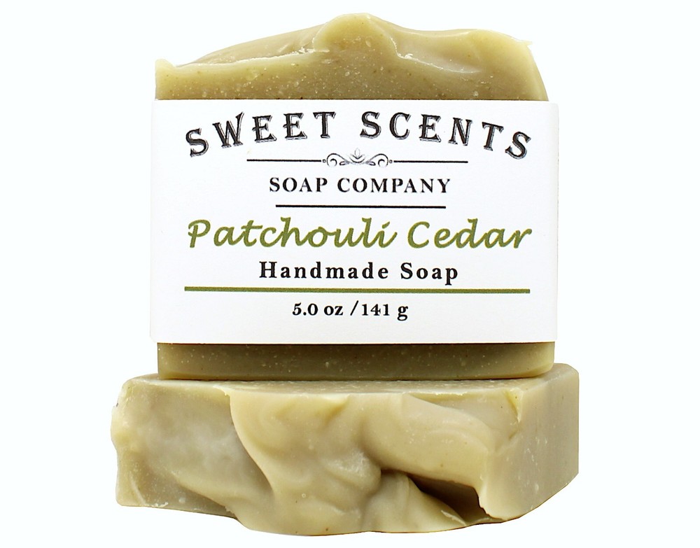 Patchouli Cedar Soap - Handmade, Natural, Cold Process, Essential Oil Soap