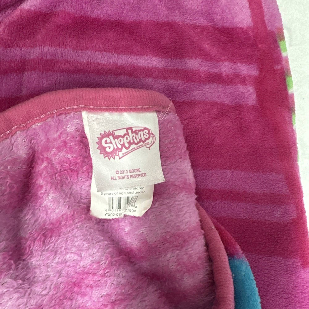 Shopkins Plush Throw Blanket 100x70