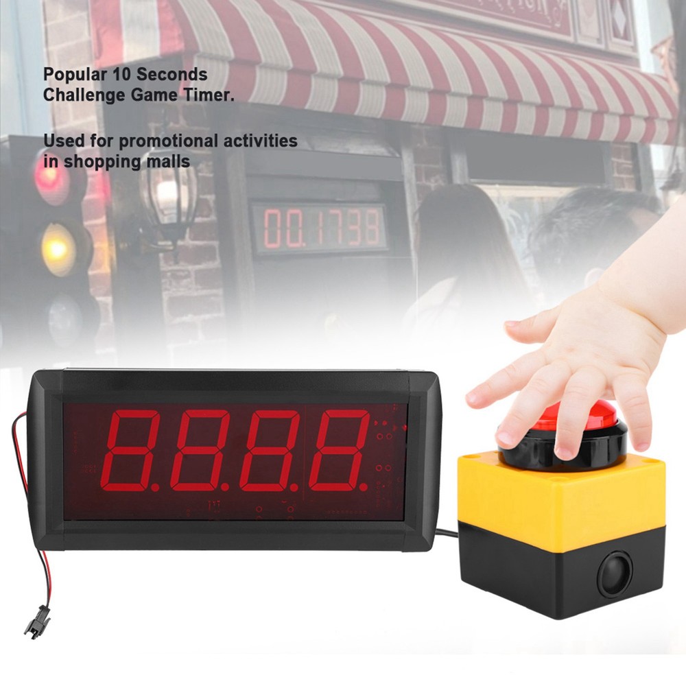 Popular Game Challenge 10 Seconds Countdown Timer LED Digital Timer Tools Part