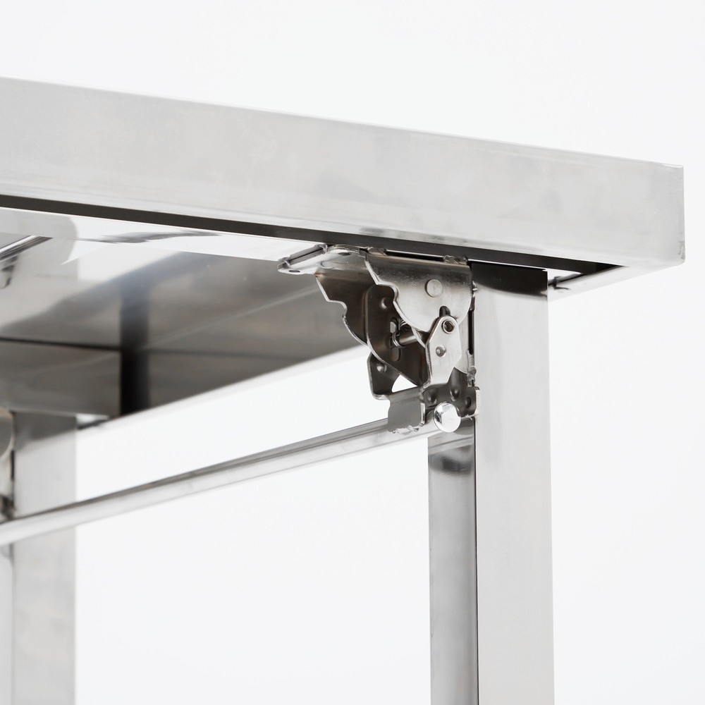 Work Table for Prep & Work, Heavy Duty Stainless Steel Folding Work Table