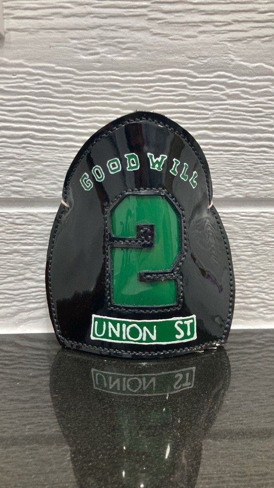 Custom Handmade Leather Fire Helmet Front