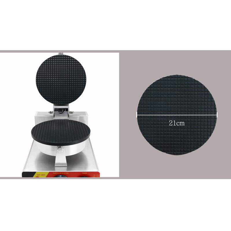 Commercial Nonstick Ice Cream Waffle Cone Egg Roll Maker Machine 110V