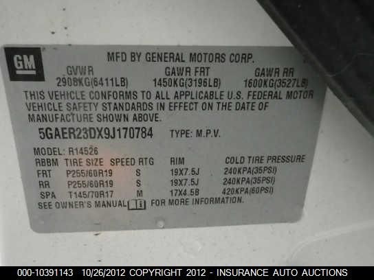 09 ENCLAVE DASH BEZEL 544575