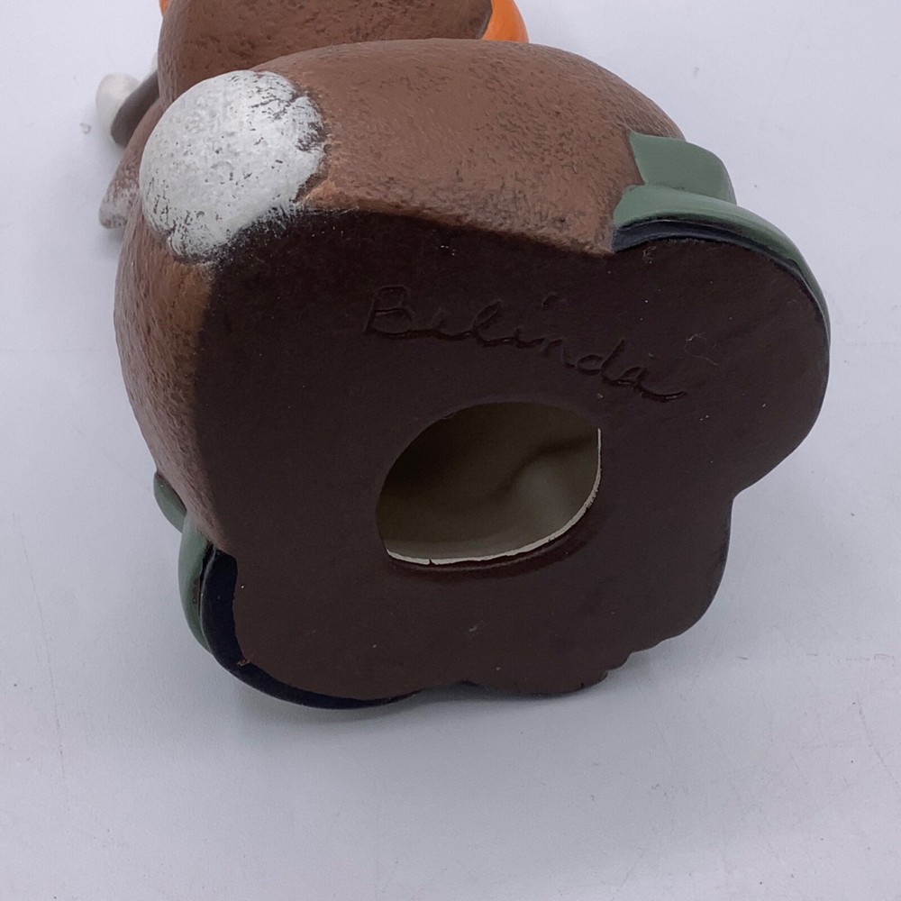 Deer Hunter Painted Ceramic 6.5” Orange Hat Camouflage Vest