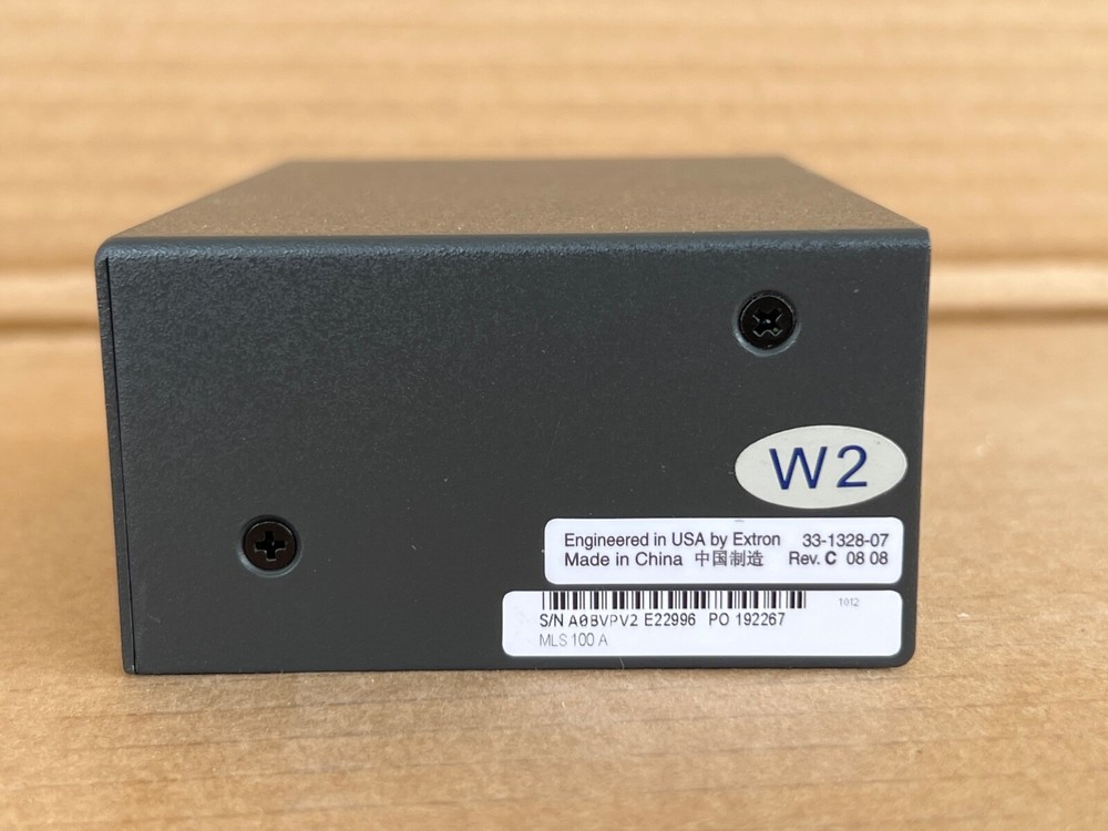 Extron MLS 100 A Four Input Stereo Audio Switcher 60-497-01