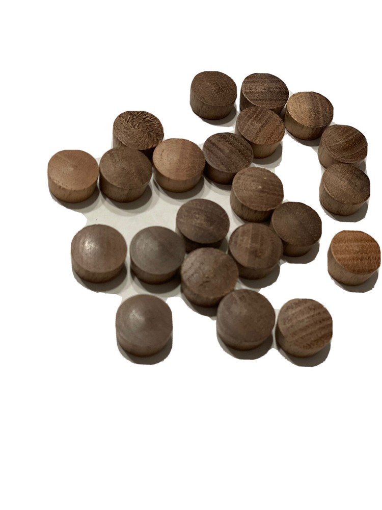 Walnut Side Grain Screw Hole Plugs 1/2" 100 pack
