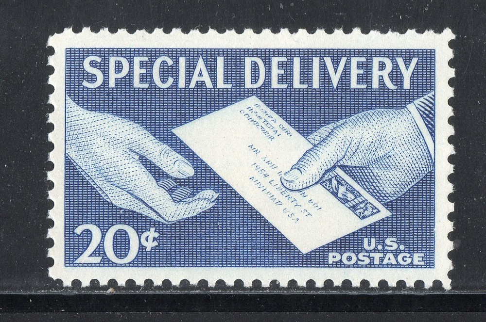 E20 * HANDS AND LETTER * U.S. Postage Stamp  MNH