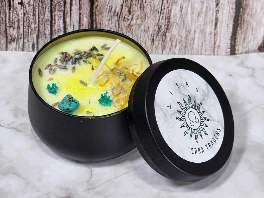 Litha Sabbat Container Candle