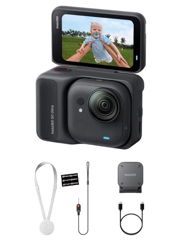 Insta360 GO Ultra Standard Bundle, Midnight Black