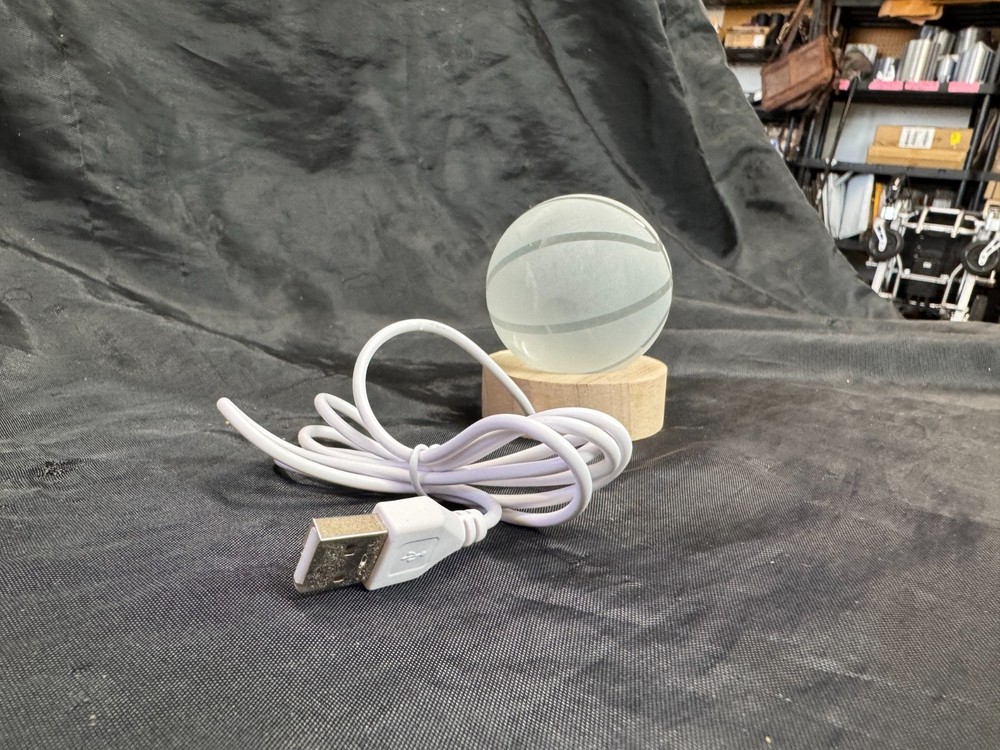 Frosted Solid Glass Basketball Nightlight LED light