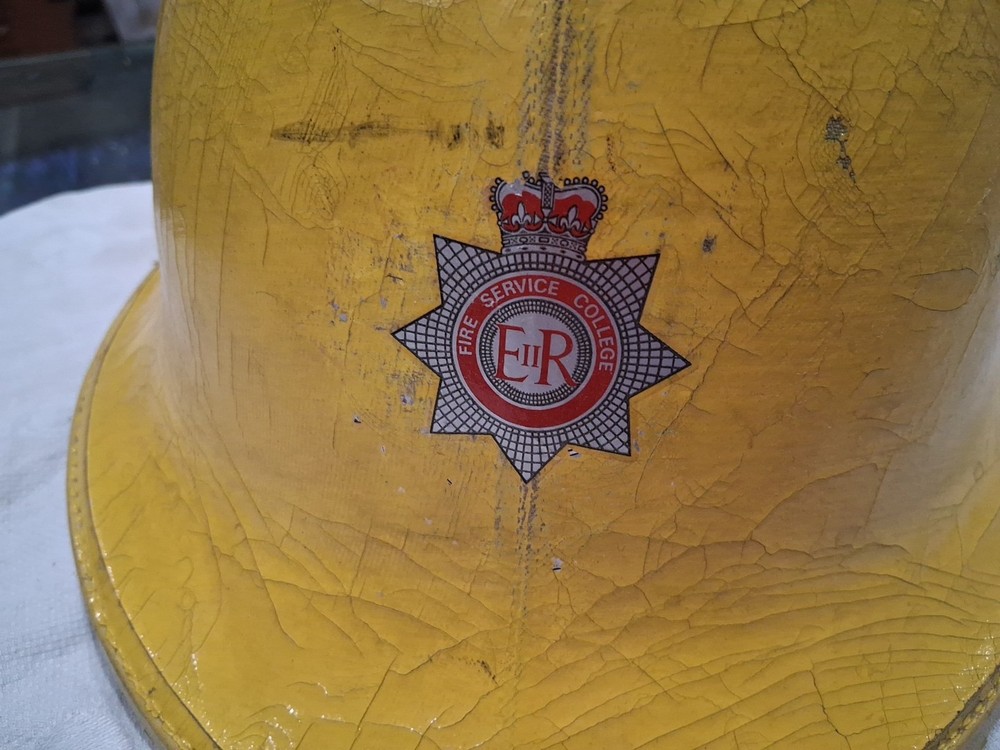 Vintage British Fire Helmet