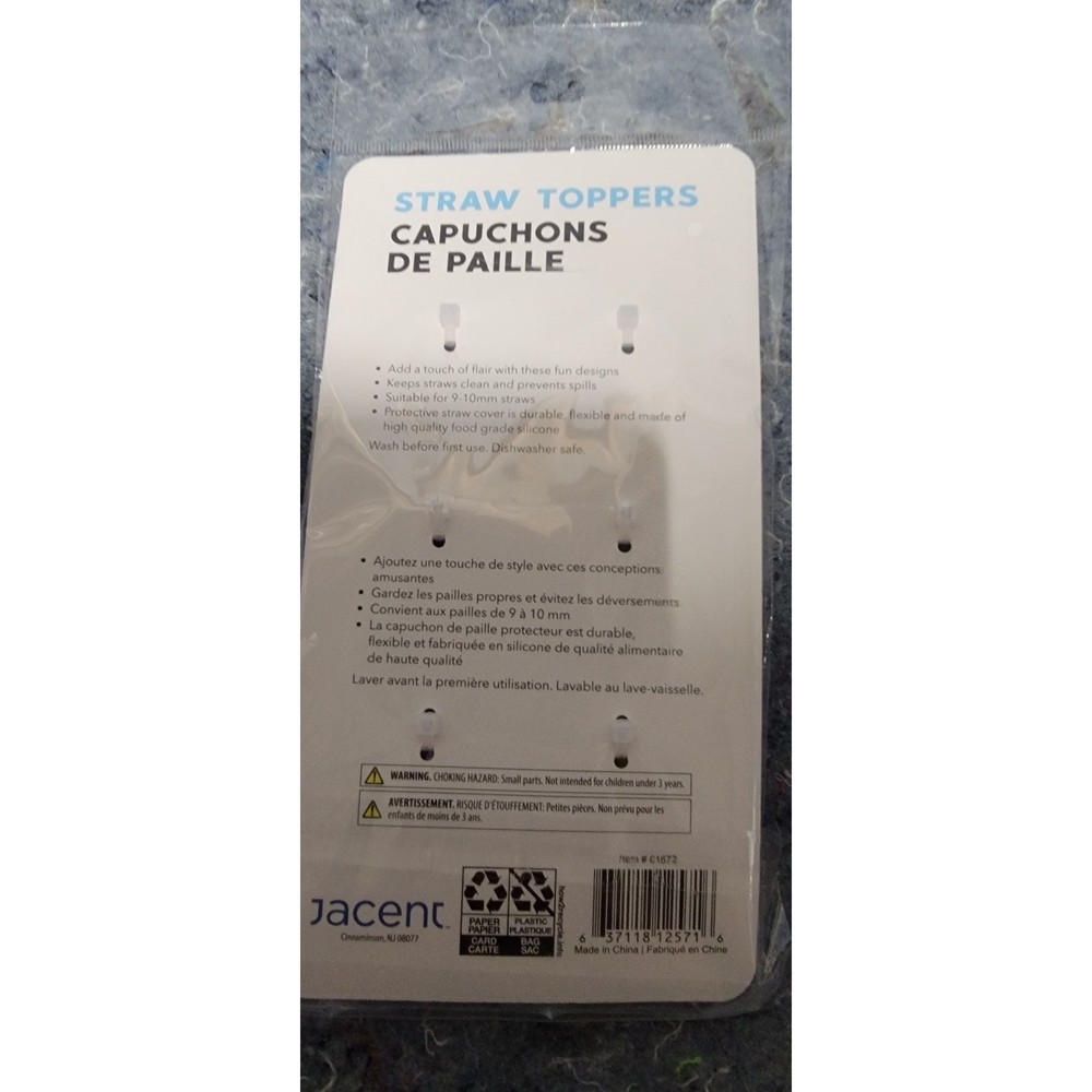 Cloud Straw Toppers New 6 in package