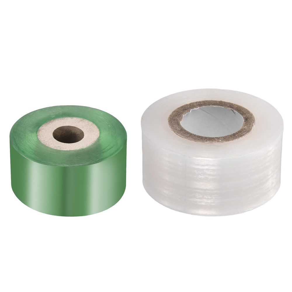 2 Rolls Fruit Tree Grafting Tape 2.5CM 3CM Width 100M Length PE Stretchable G...