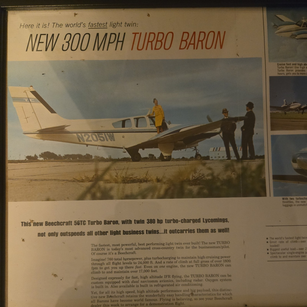 Beechcraft 56TC Turbo Baron poster