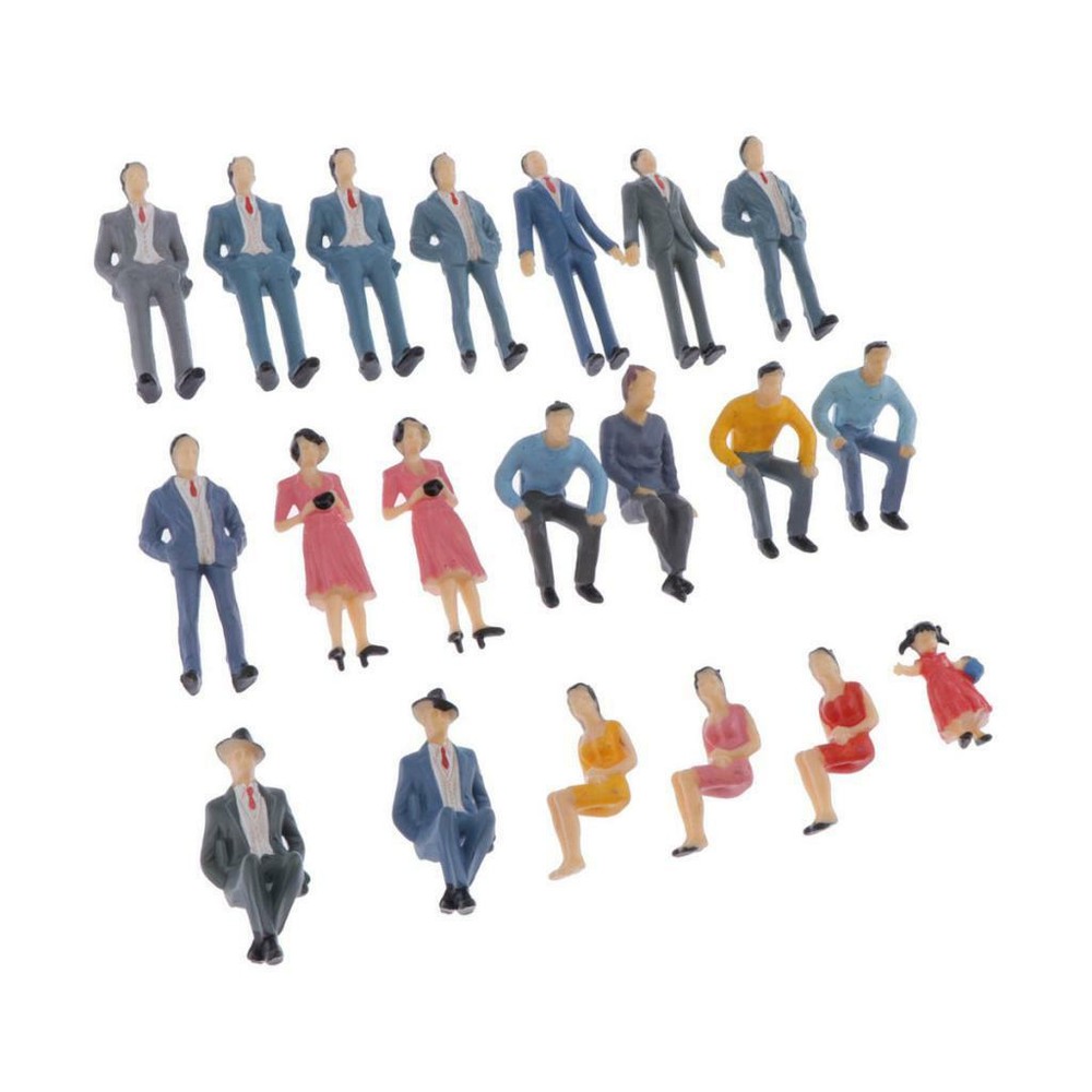 20pcs G Scale coloful 1:30 Painted People Figures