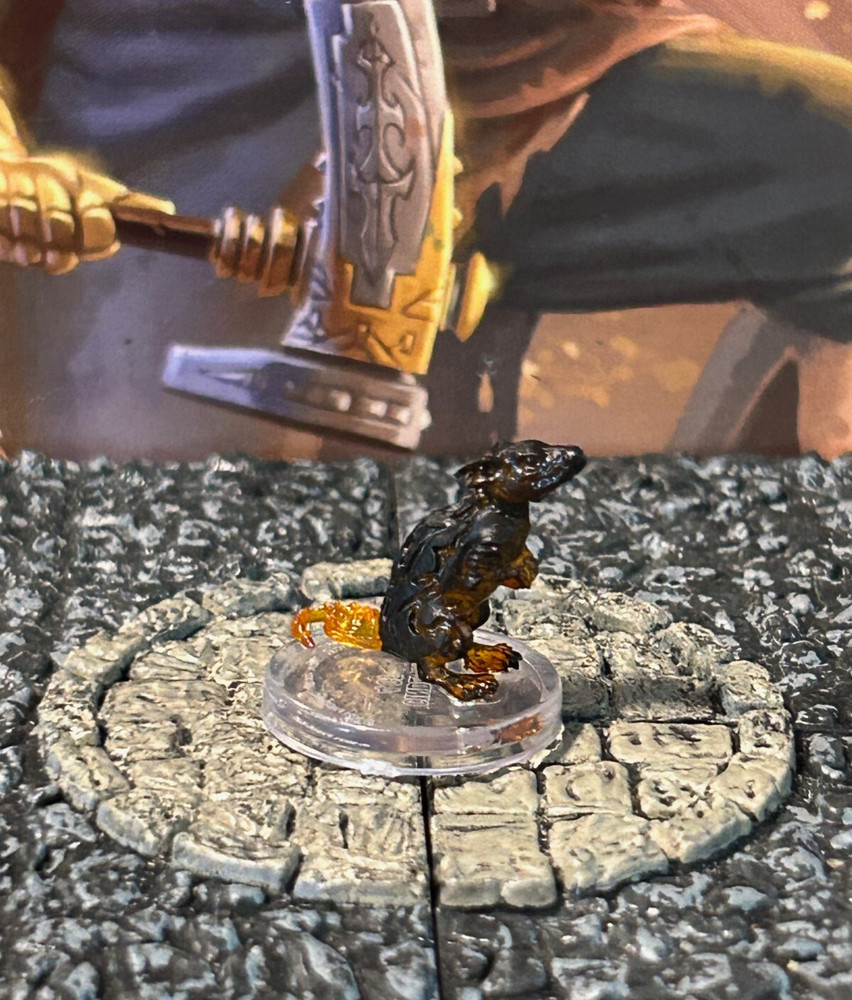 Cinder Rat D&D Miniature Dungeons Dragons Bestiary Unleashed elemental fire 4