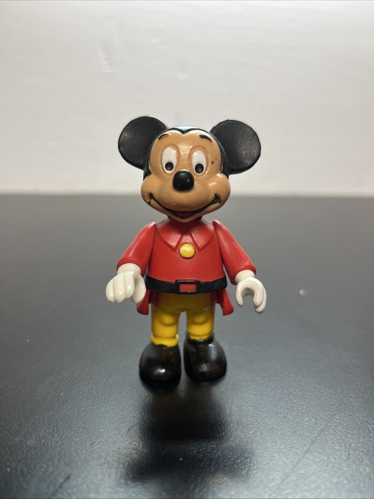MICKEY MOUSE PVC poseable Figure 3", 1984 Disney BULLY West Germany E6
